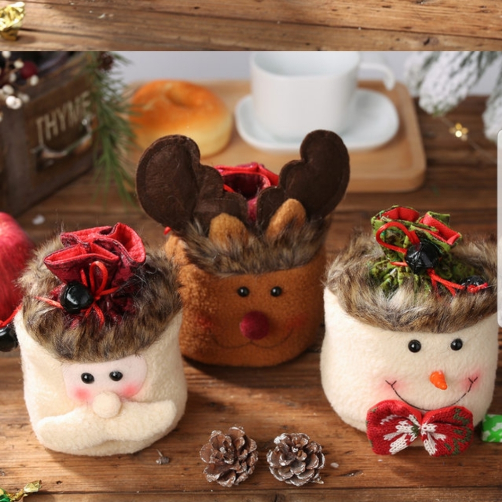 ❄JUST IN!❄Elk Christmas Winter CLOTH Gift bag - Picture 5 of 6